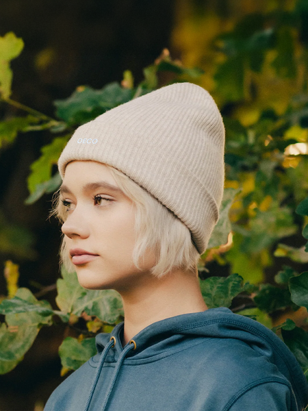 Beanie - Oat – OecoTag Beanie - Oat – OecoTag