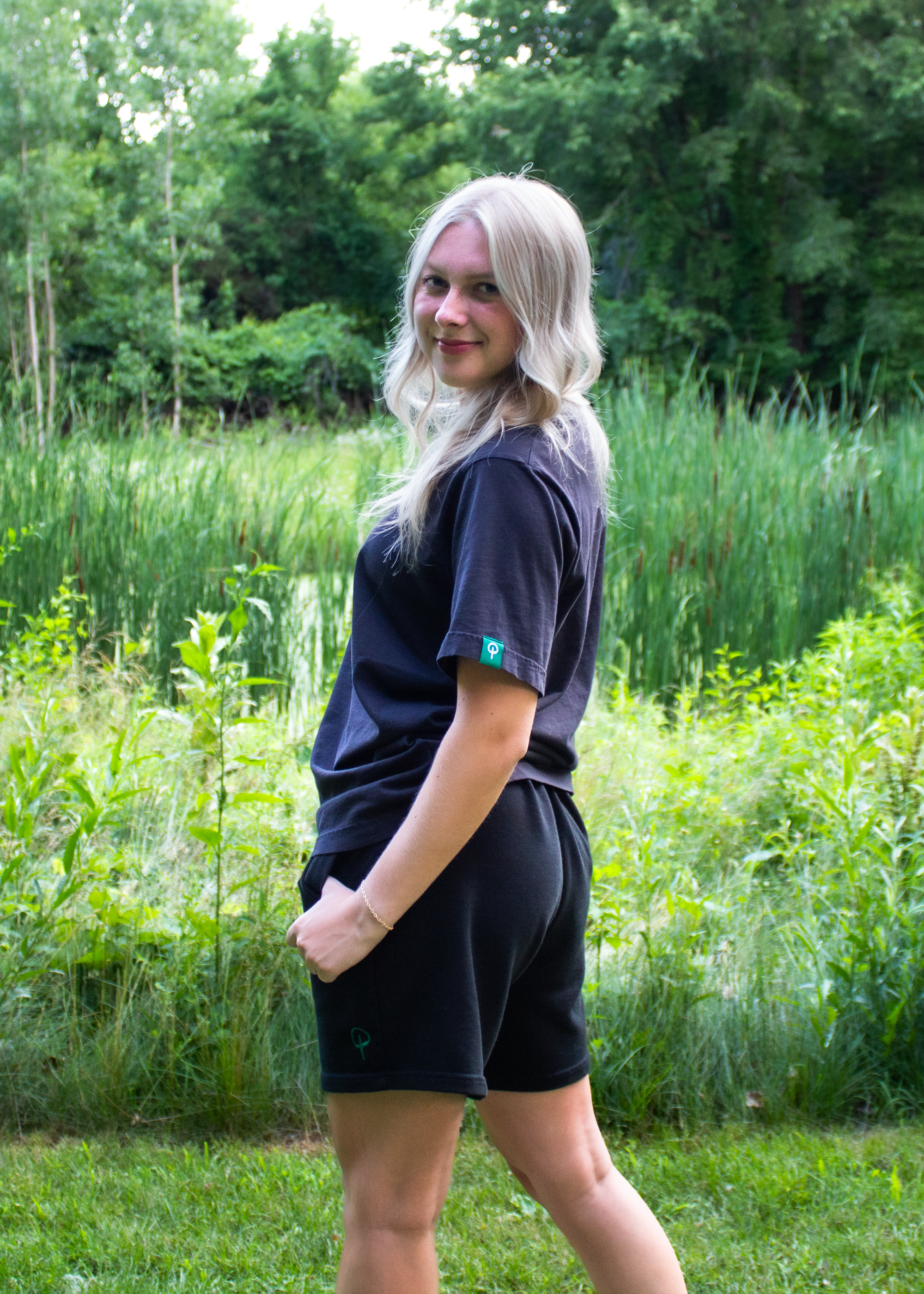 Womens Shorts - Black Edition | Green