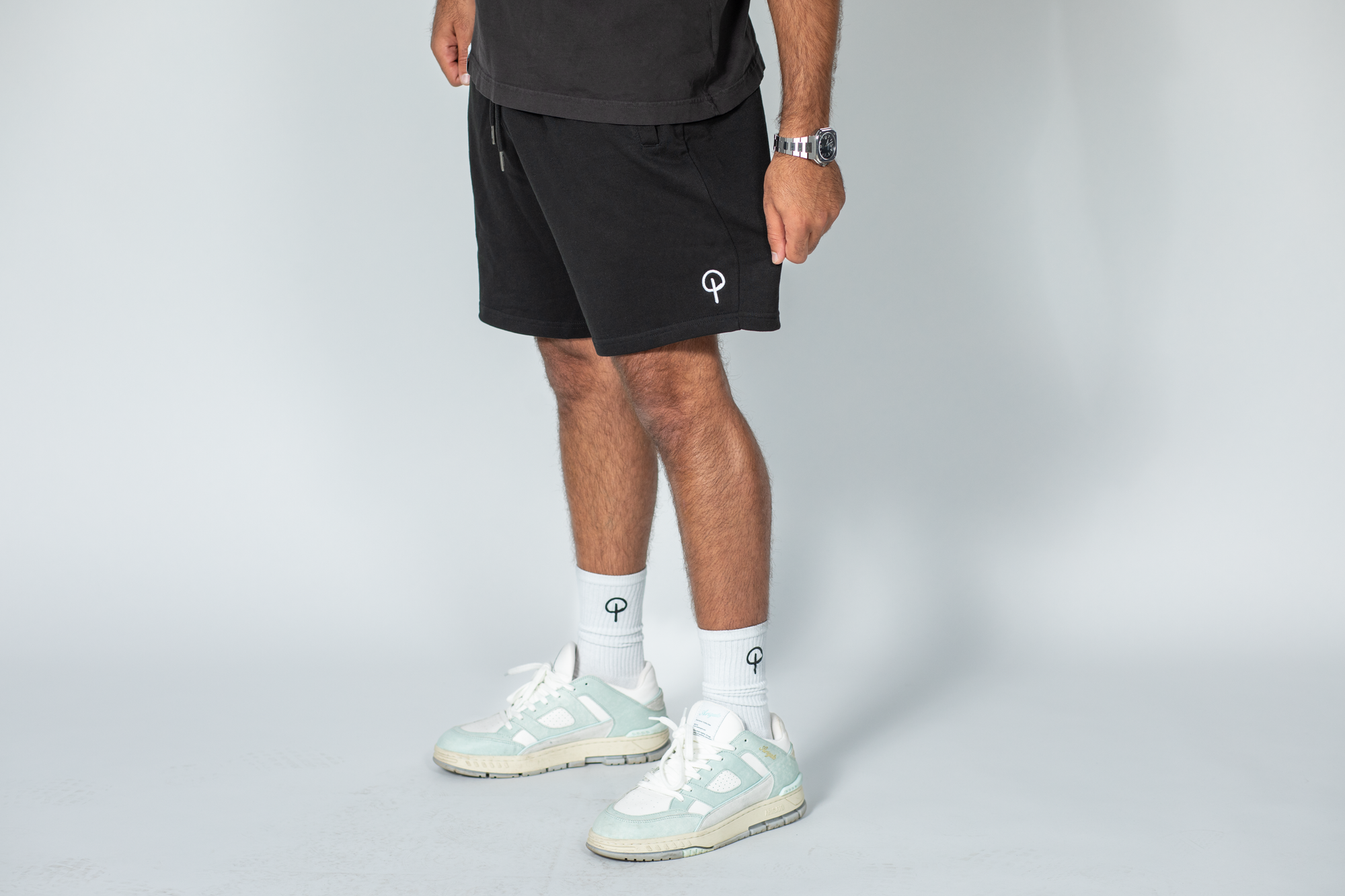 Mens Shorts - Black Edition | White